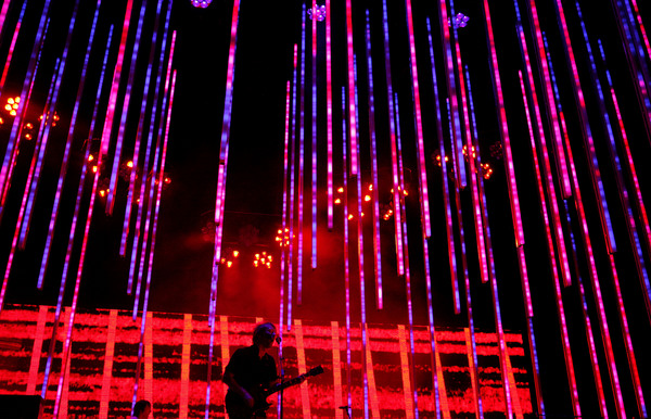August 2009, Jersey City, N.J. - Thom Yorke and Radiohead perform during the All Points West music festival at Liberty State Park. : Showbiz Singles : Jason DeCrow Photojournalist