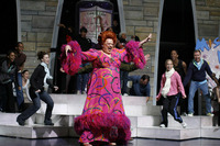 Fierstein performs as Edna Turnblad during the rehearsal.