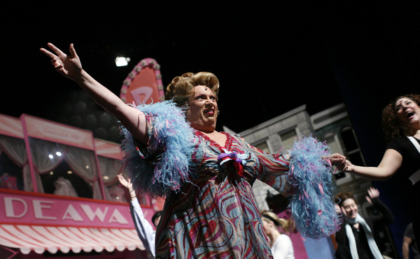 Fierstein performs as Edna Turnblad during the rehearsal. : Transforming Harvey : Jason DeCrow Photojournalist