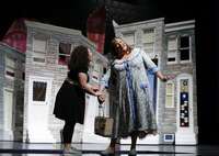 Fierstein performs as Edna Turnblad during the rehearsal.