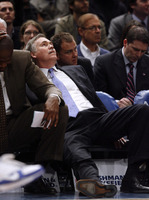 March 2010, New York, N.Y. - New York Knicks head coach Mike D'Antoni reacts on the bench as his team trails against the Denver Nuggets during an NBA basketball game at Madison Square Garden. 