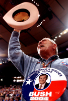 August 30, day one - Texas delegate Wayne Turner lets out a holler for Bush, a fellow Texan. - © All images copyright Jason DeCrow