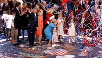 September 2, day four - The President and Vice President stand with their families as tickertape and confetti fall at the close of the Convention. - © All images copyright Jason DeCrow